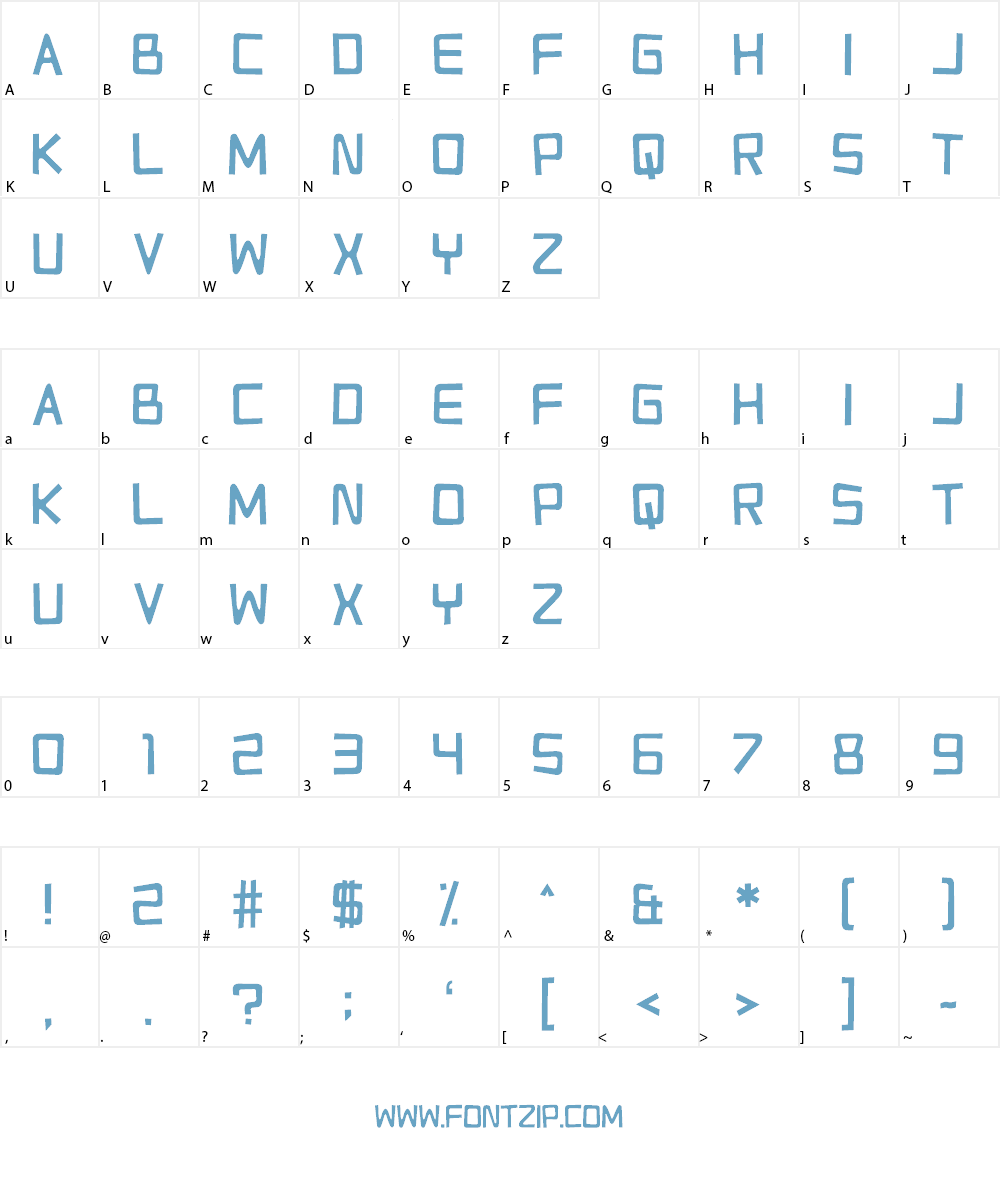 Relapse Into Madness Font Character
